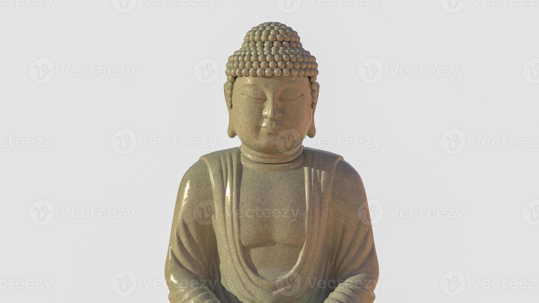 The buddha for religion or background concept 3d rendering. photo