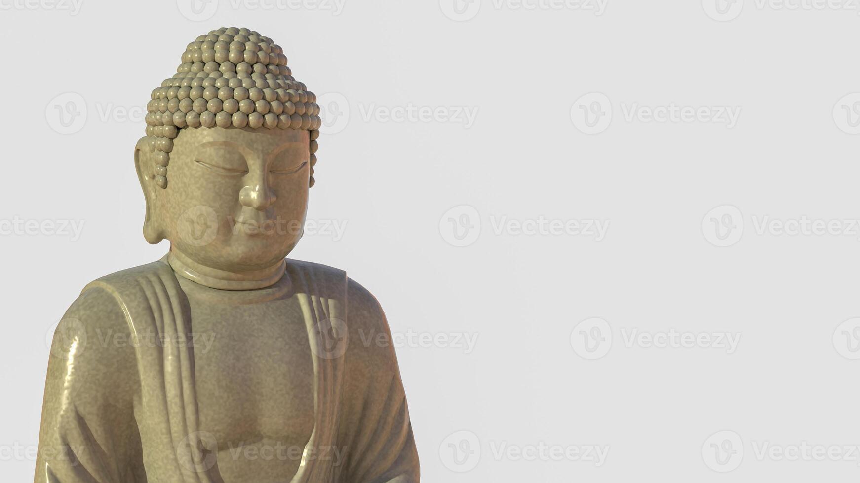 The buddha for religion or background concept 3d rendering. photo