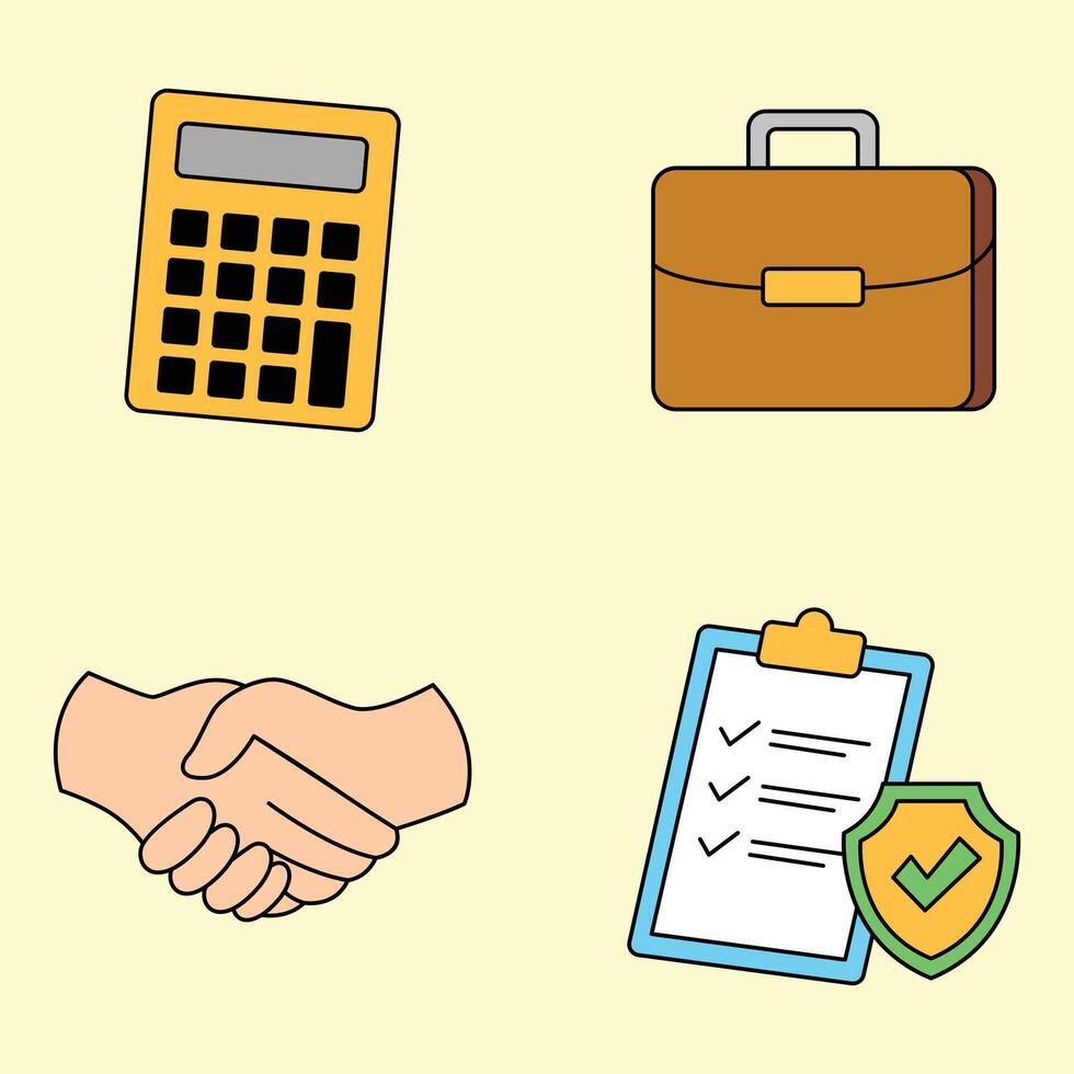 Finance icon set. vector