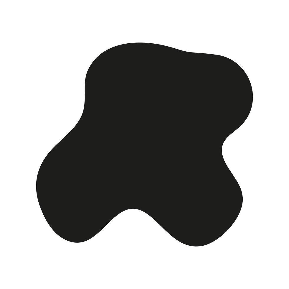 Hand drawn liquid blot graphic illustration vector