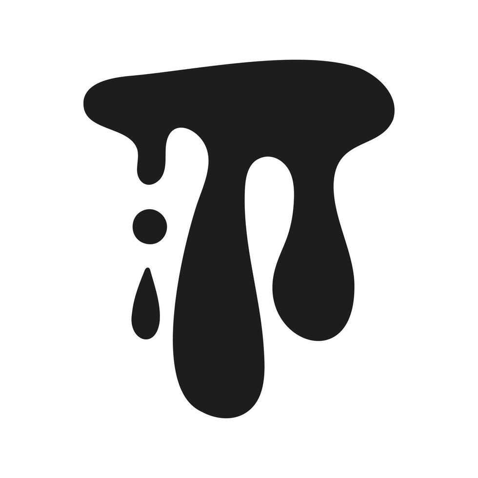 Liquid melt and drip sketch illustration vector
