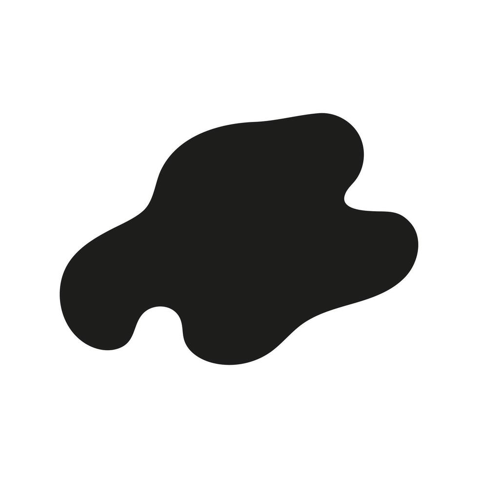 Abstract liquid shape doodle element vector