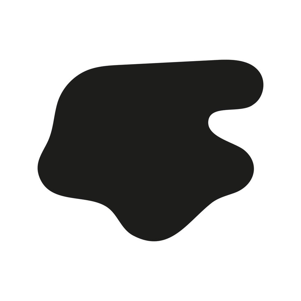 Hand drawn abstract liquid shape illustration vector