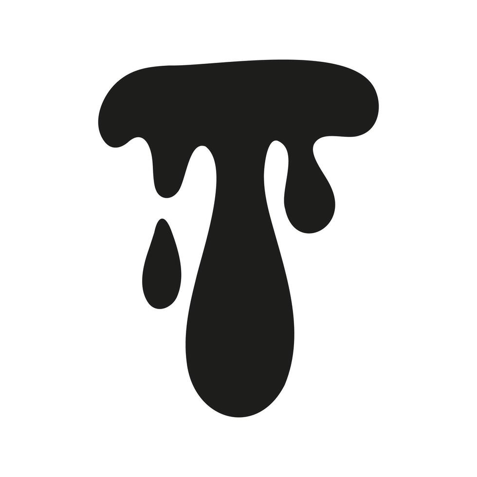 Melt and drip graphic sketch illustration vector