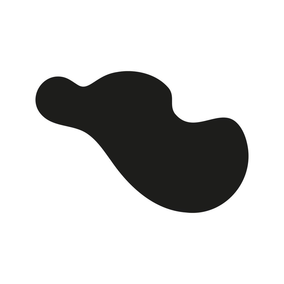 Hand sketched liquid spot graphic vector