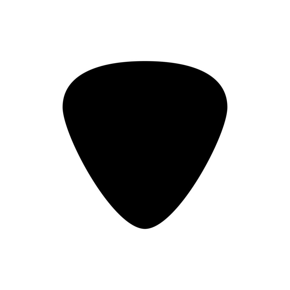 Guitar pick icon on white background vector