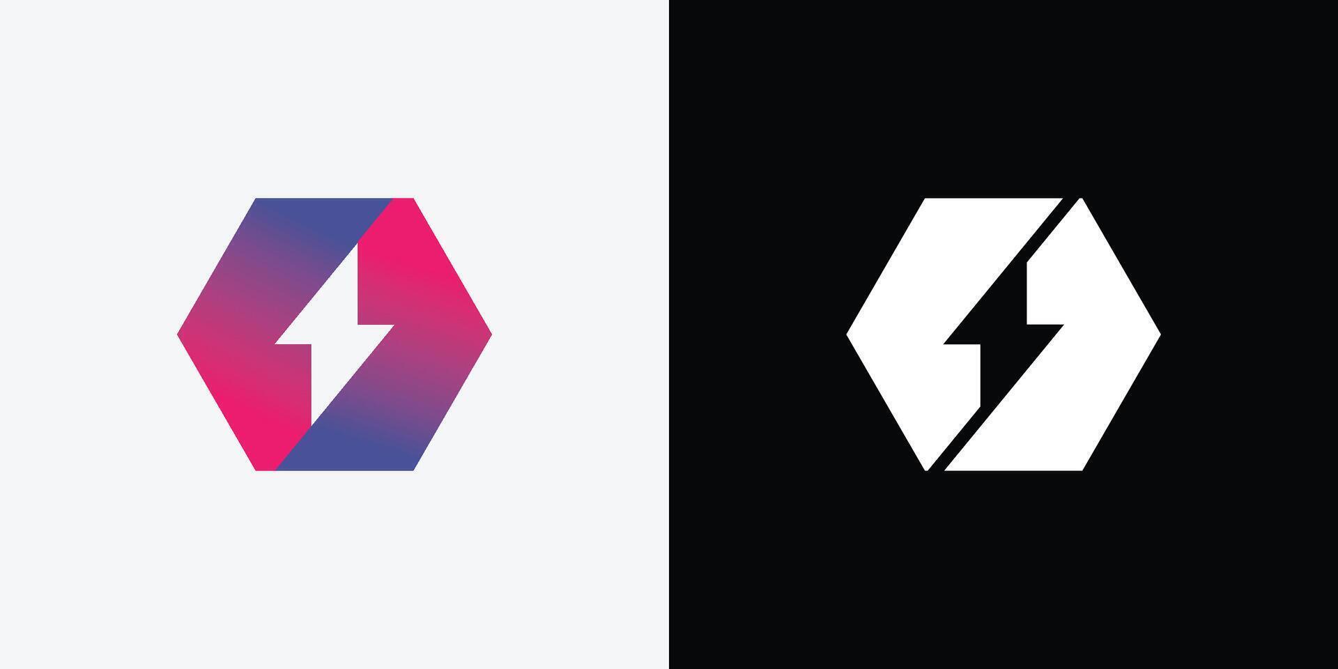 Two logos with the same shape and color vector