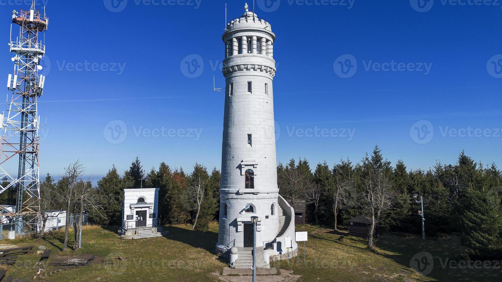 Observation tower on Mount Wielka Sowa, Sowie Mountains, Poland photo