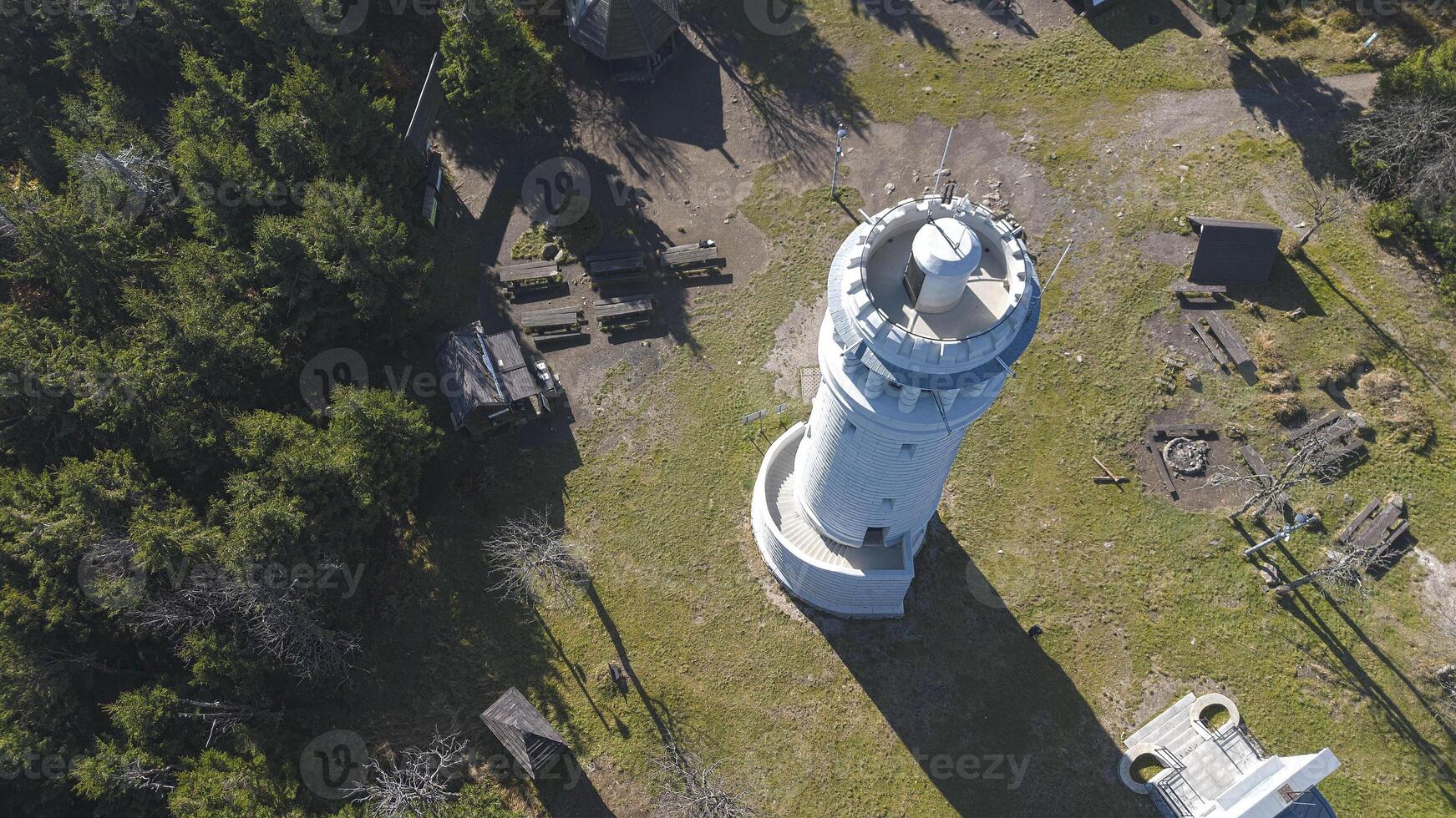 Observation tower on Mount Wielka Sowa, Sowie Mountains, Poland photo