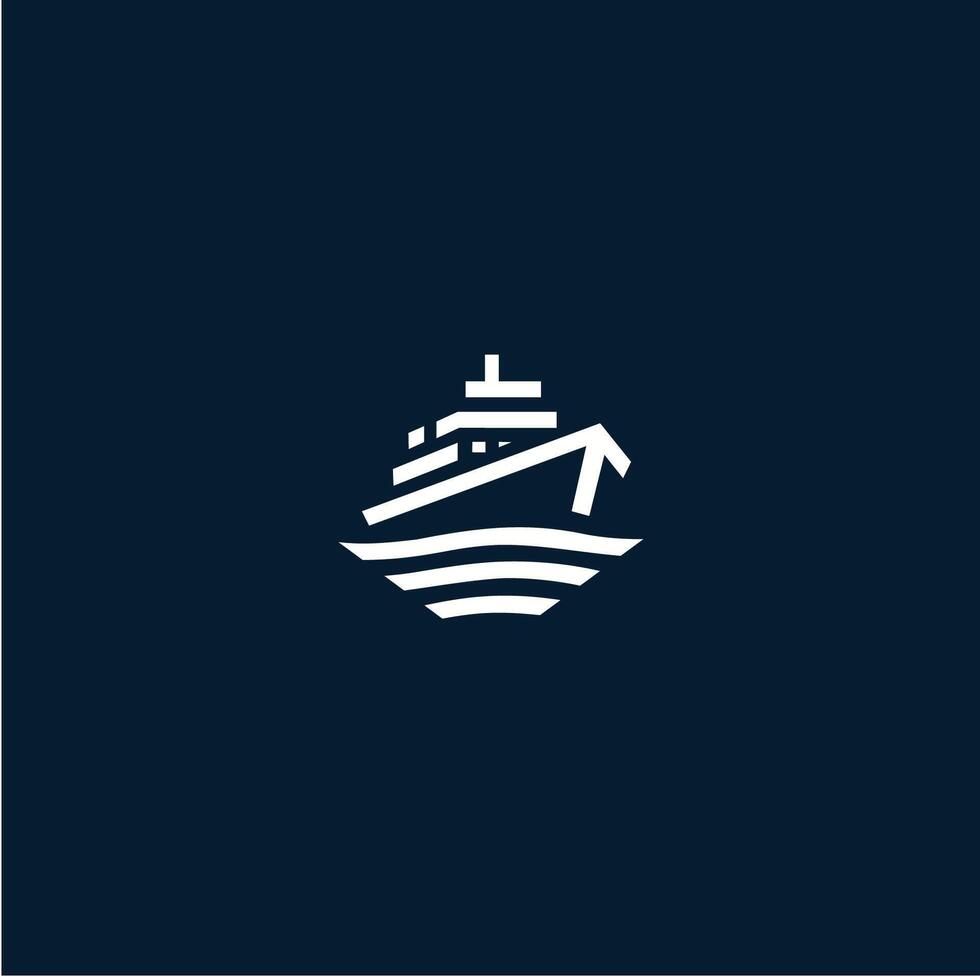 A logo for a cruise ship vector