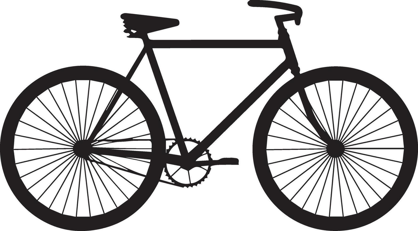 A silhouette cycle on white background vector