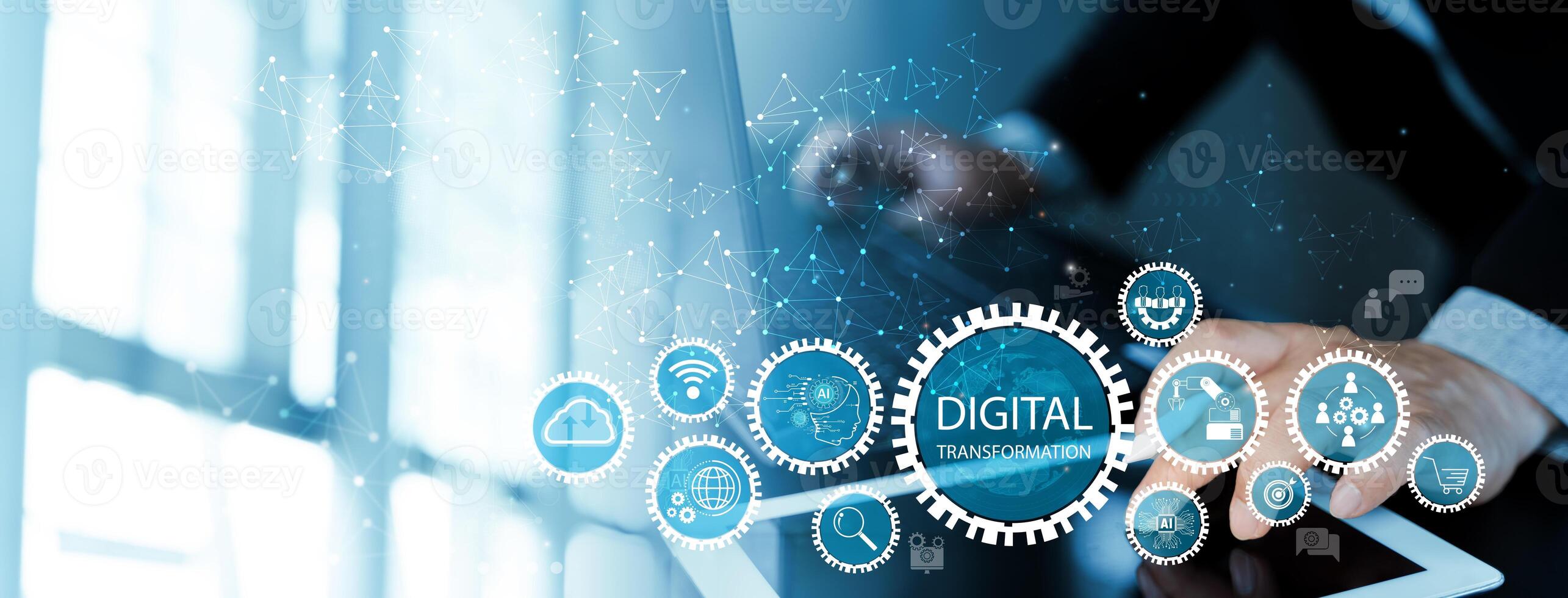 Digital transformation Ai technology strategy, IoT, Artificial Intelligence, adoption of technology photo