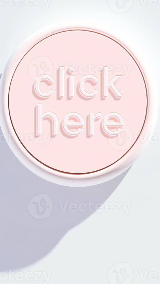 3d click here button rendered a digital style photo