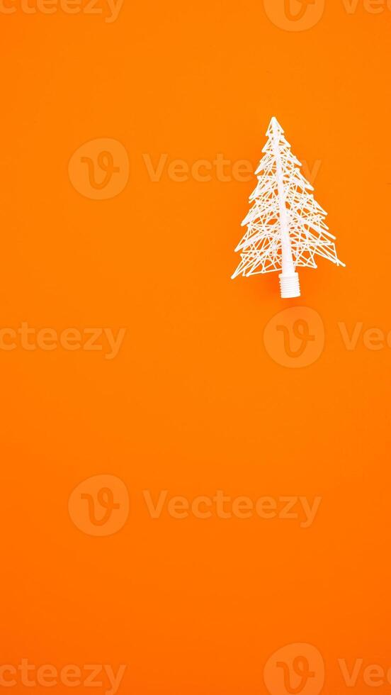 white geometric tree on an background photo