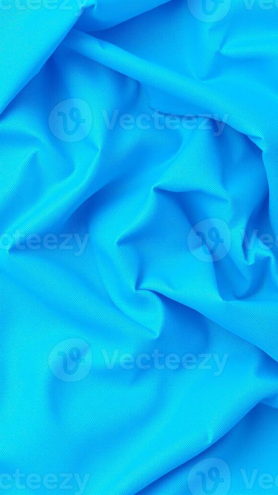 wrinkled blue fabric texture photo