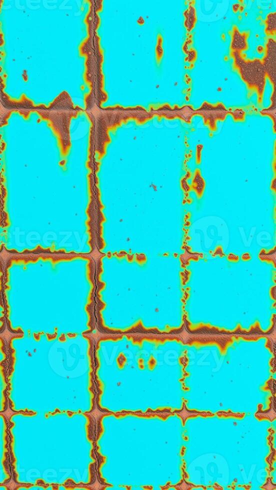 teal surface with a grid photo