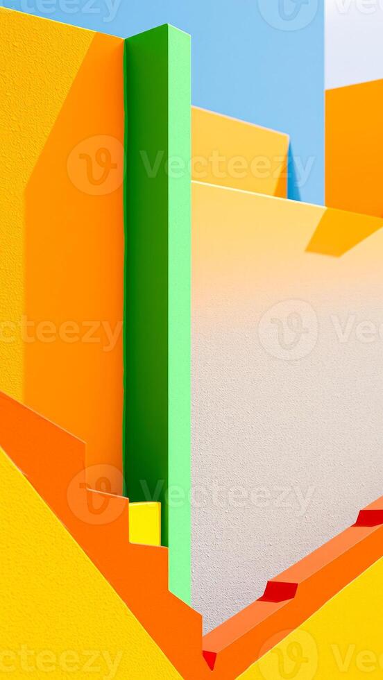 vibrant abstract background with geometric shapes photo