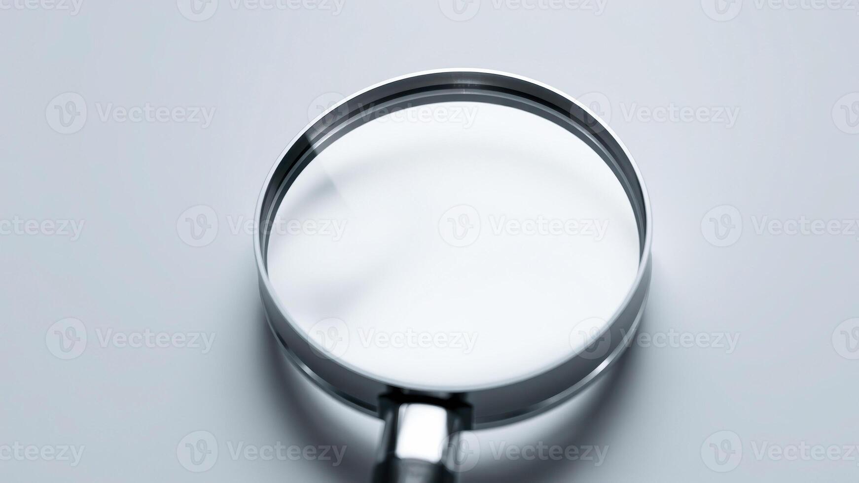 -framed magnifying glass photo