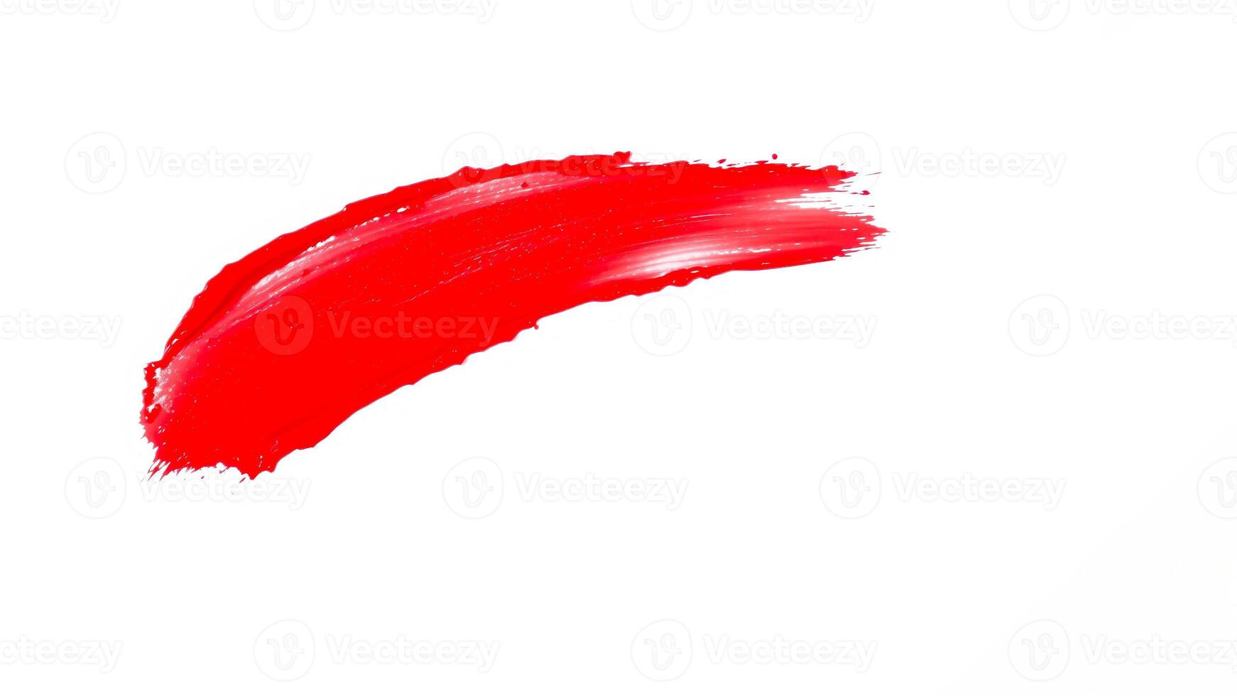 single red paint stroke photo
