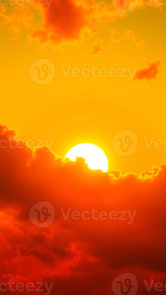 vibrant sunset sky photo