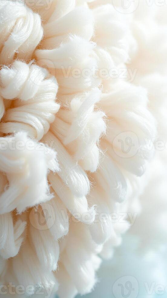 close- white fibrous material photo