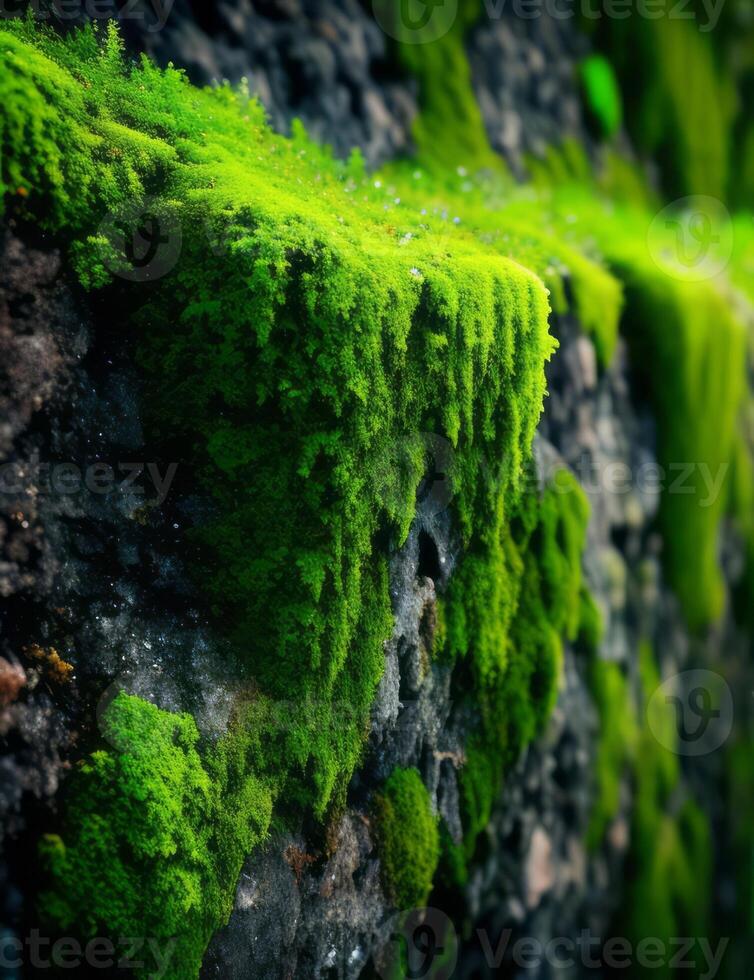 Moss on the wall photo