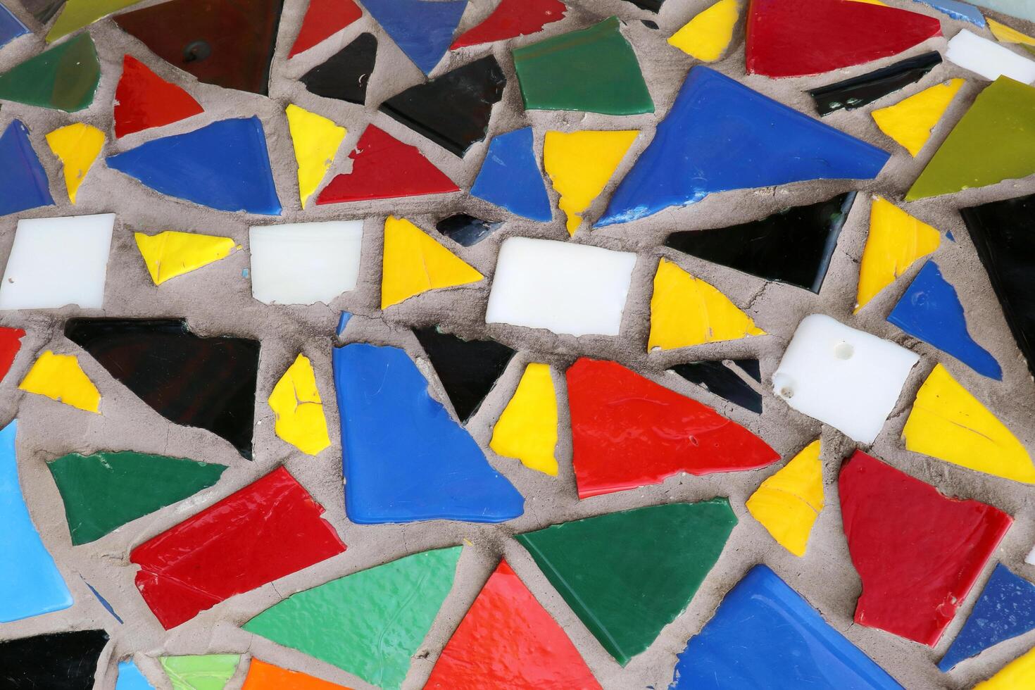 Vintage colorful mosaic background. Mosaic pattern close up in retro style. photo