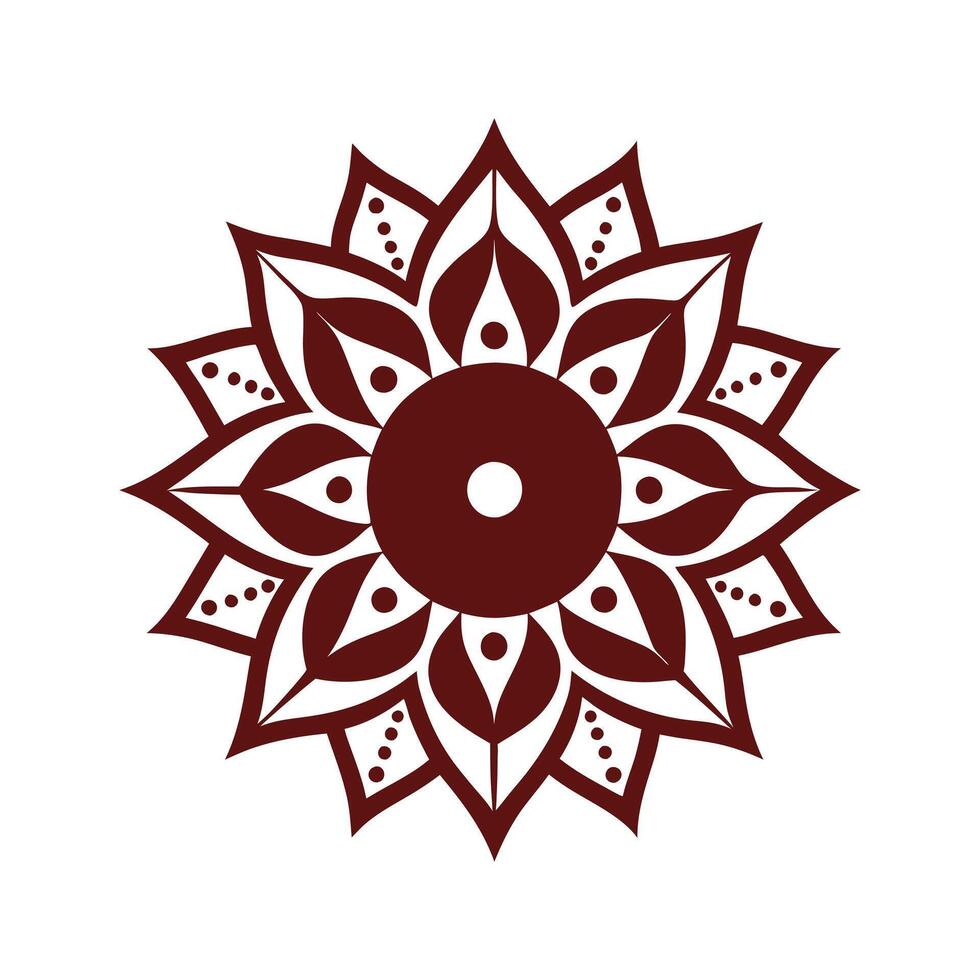 Decorative Mandala with Intricate Detail vector