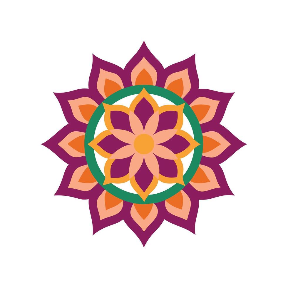 Stylized Mandala Art for Creative Project vector