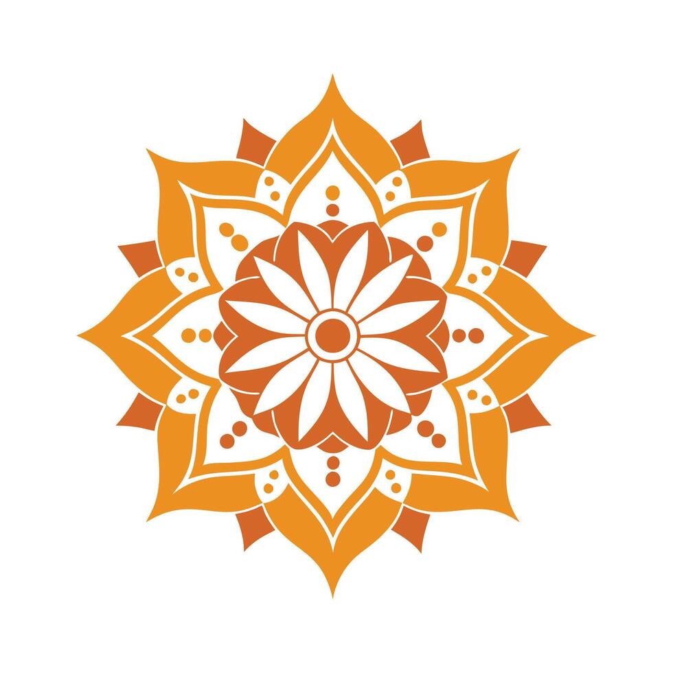 Detailed Mandala in Vivid Colors vector