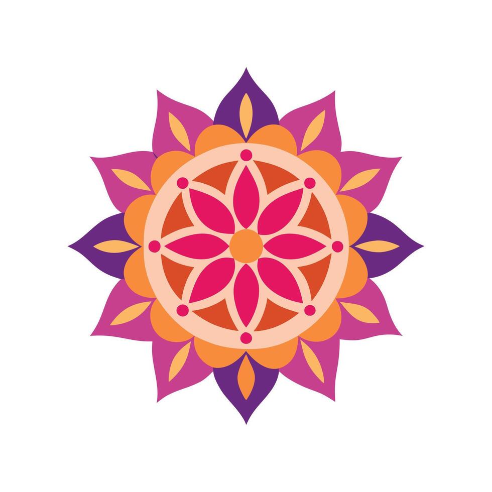 Mandala Art with Detailed Pattern vector