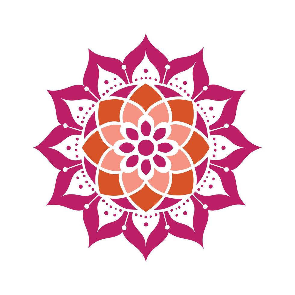 Ornamental Mandala Creation vector