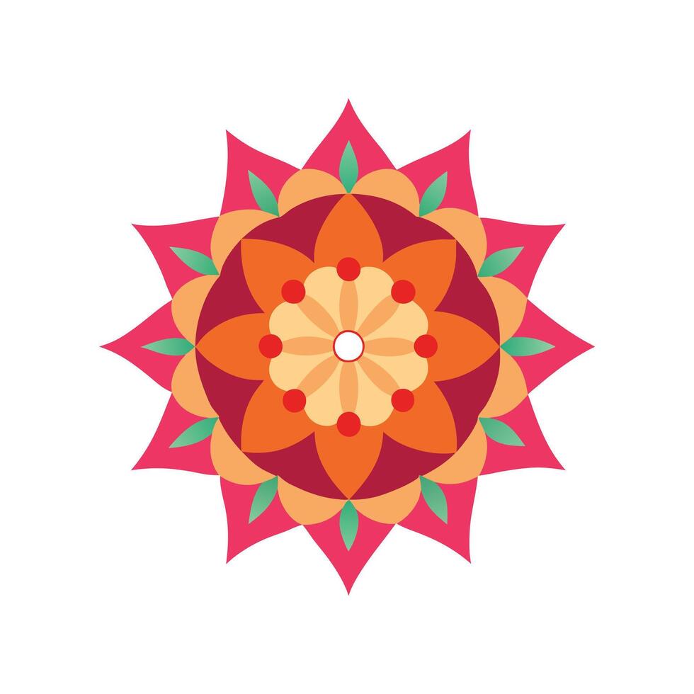 Vibrant Mandala for Decorative Art vector
