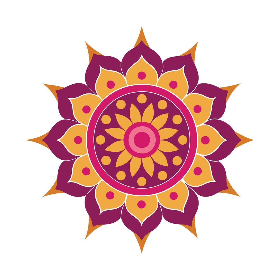 Elegant Mandala Art with Geometric Pattern vector
