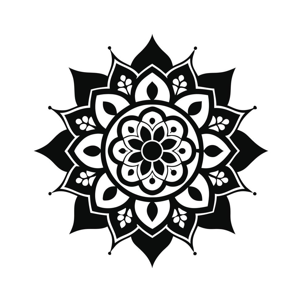 Bright and Vibrant Mandala Design vector