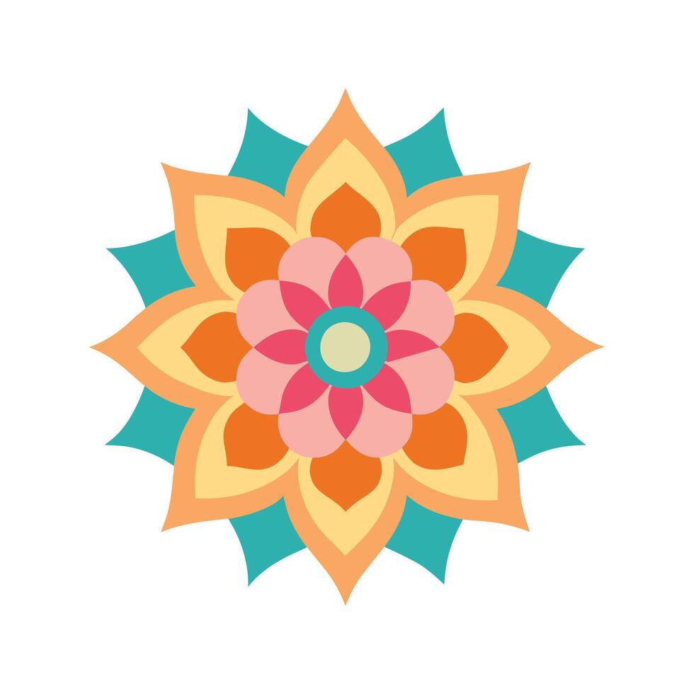 Geometric Mandala Design vector