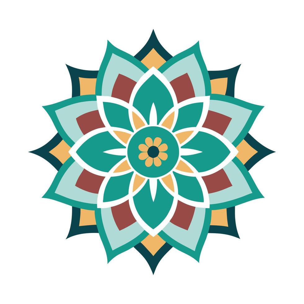 Radiant Mandala Art Patterns vector