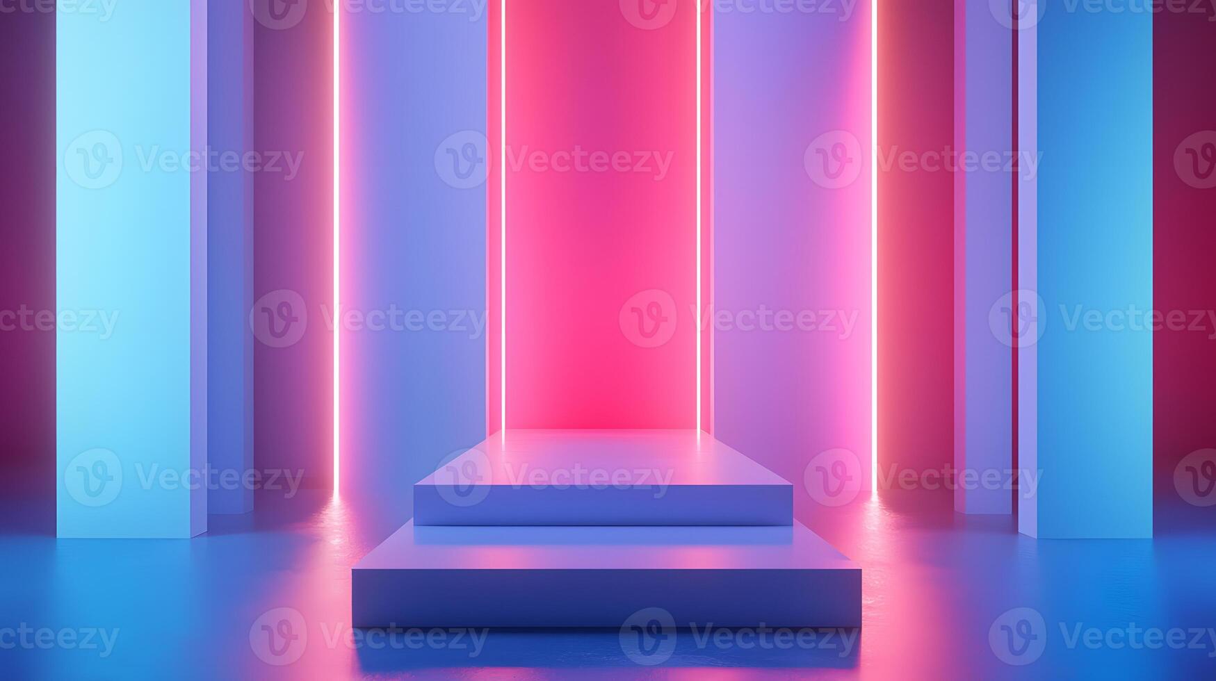 Futuristic neon modern backdrop. Cyber Monday sales promotions mockup. Retail e-commerce campaigns photo