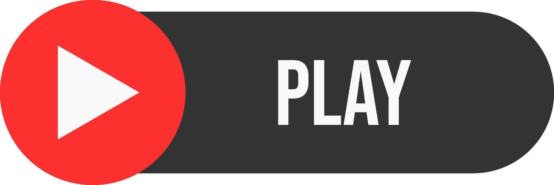 Media Play Button. vector