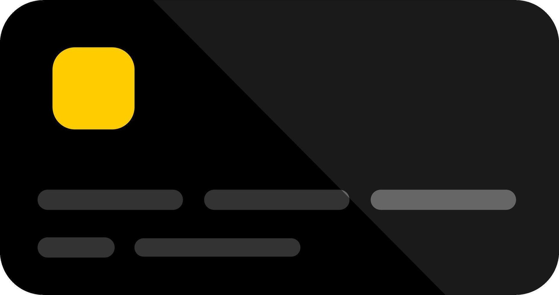 Black Credit Card Design vector