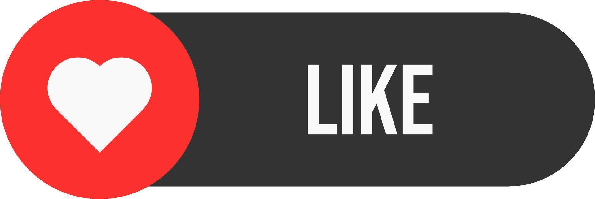 Like Icon. Heart Symbol. vector