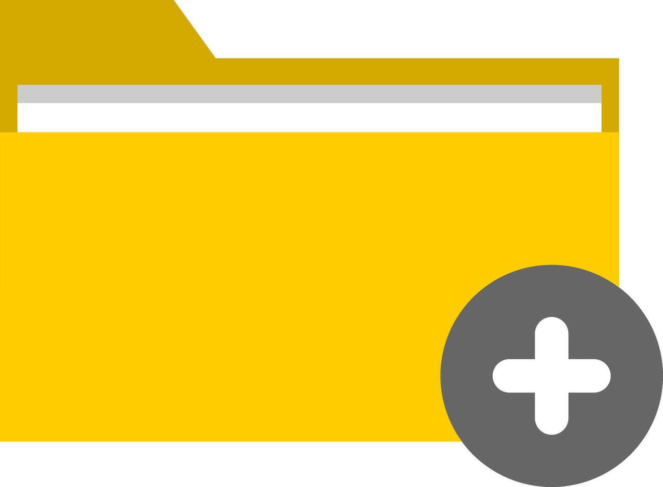 Folder Icon with Plus Sign. Add Folder Icon. vector