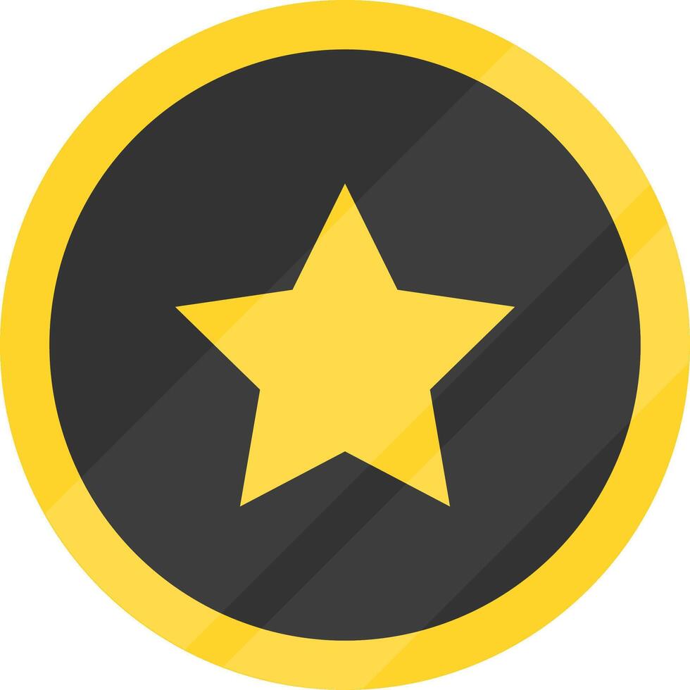 Favorite icon. Black and gold favorite button. vector