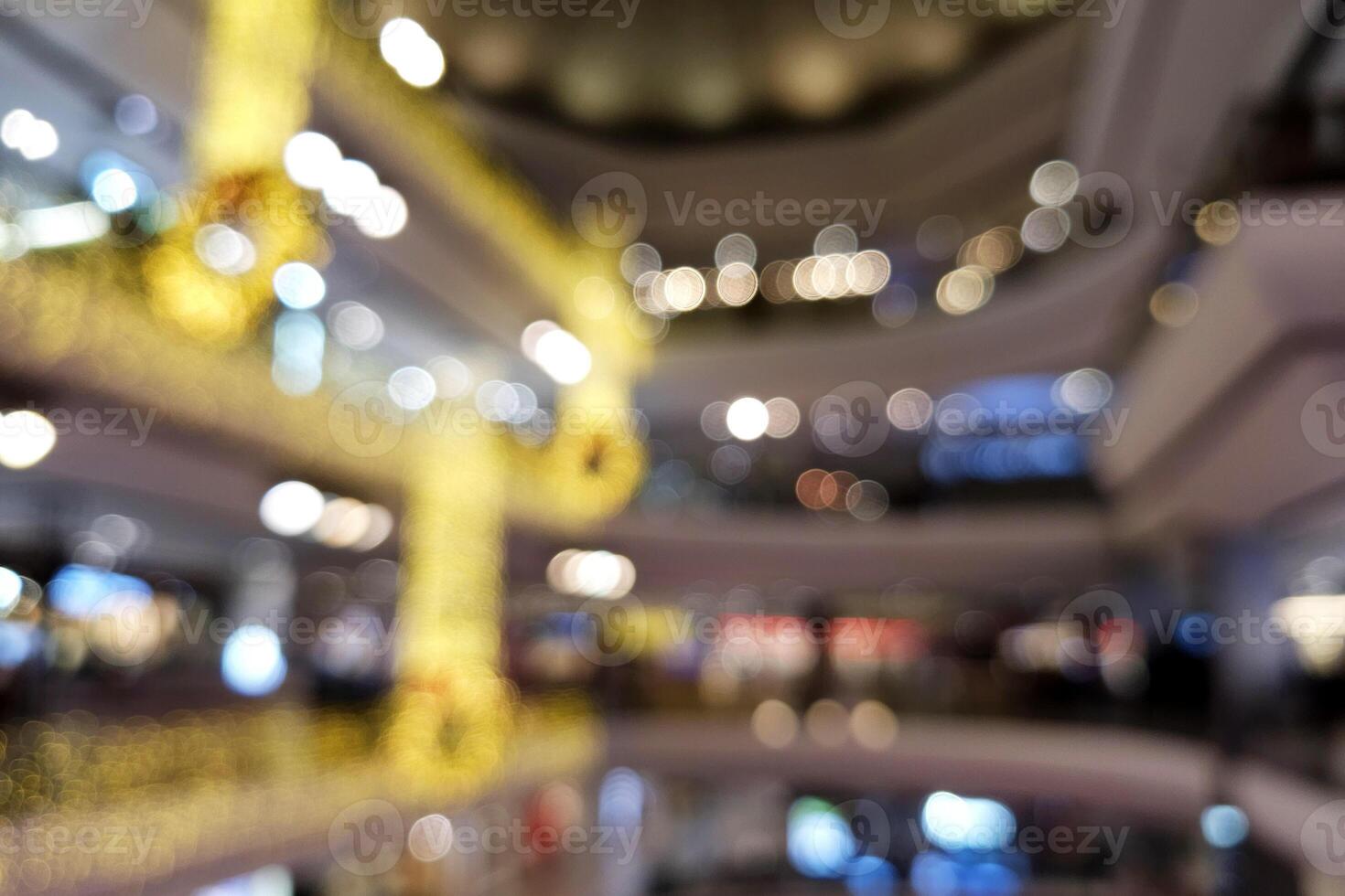 Blurred Interior of Room Background with Cool Bokeh. photo