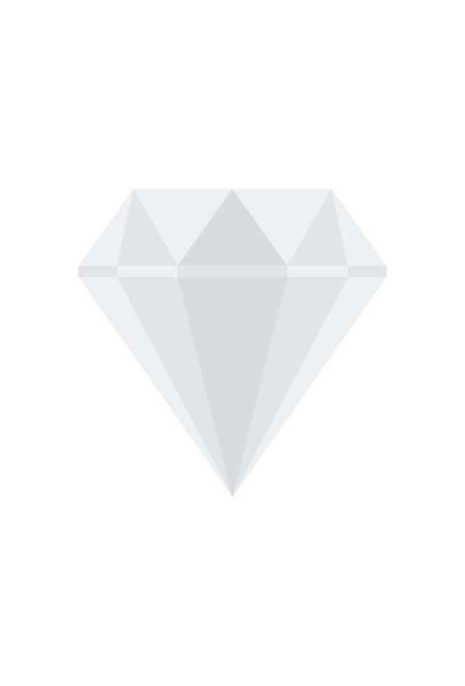simple gemstone icon for design. gemstone symbol vector