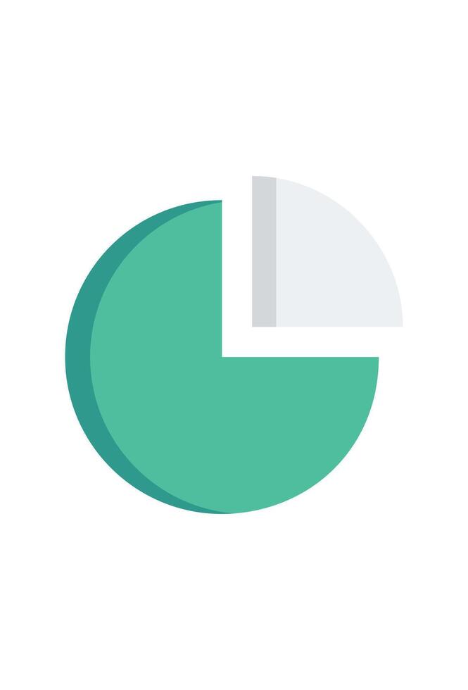 cake diagram for business and finance. creative symbol vector