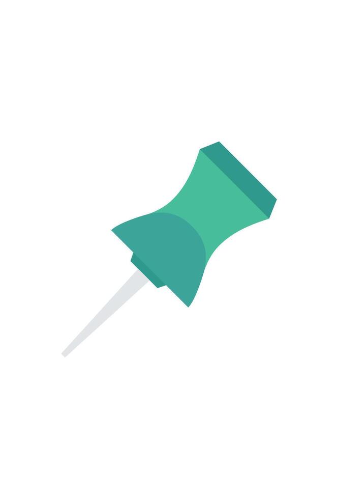 simple pin icon for design. office organization needle vector