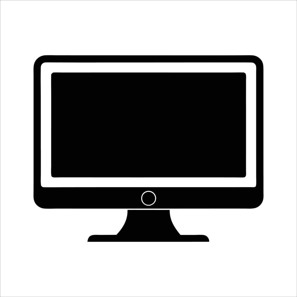 Computer monitor icon vector
