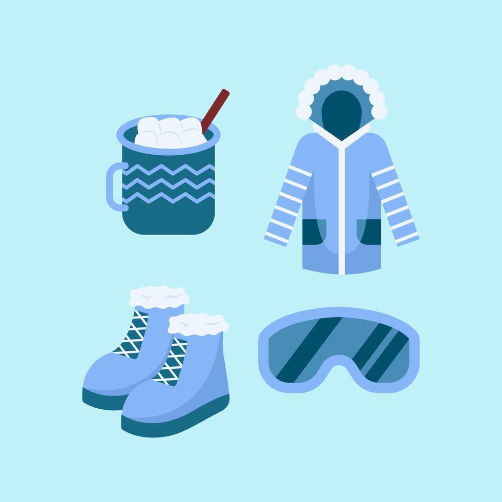 Decoration Collection Of Winter Element vector