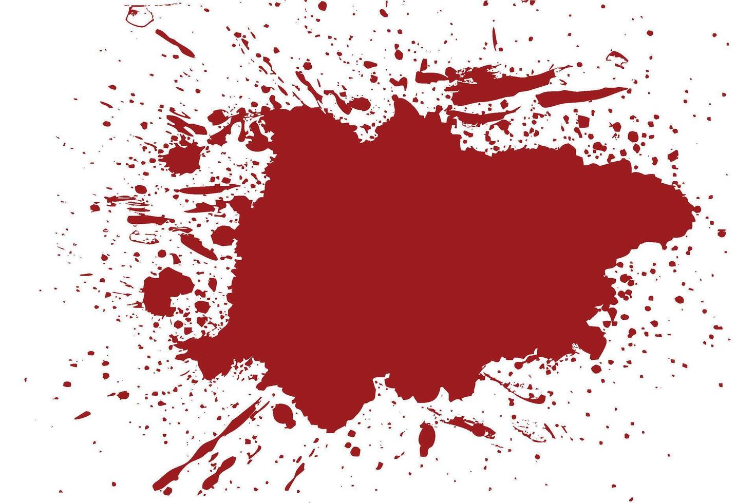 Large Blood Clots Splattered on the Wall, Illustration vector